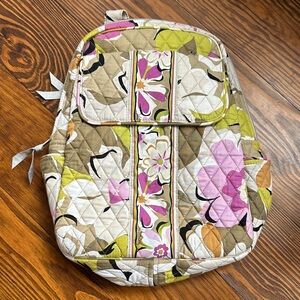 Like New Vera Bradley Floral Quilted Backpack